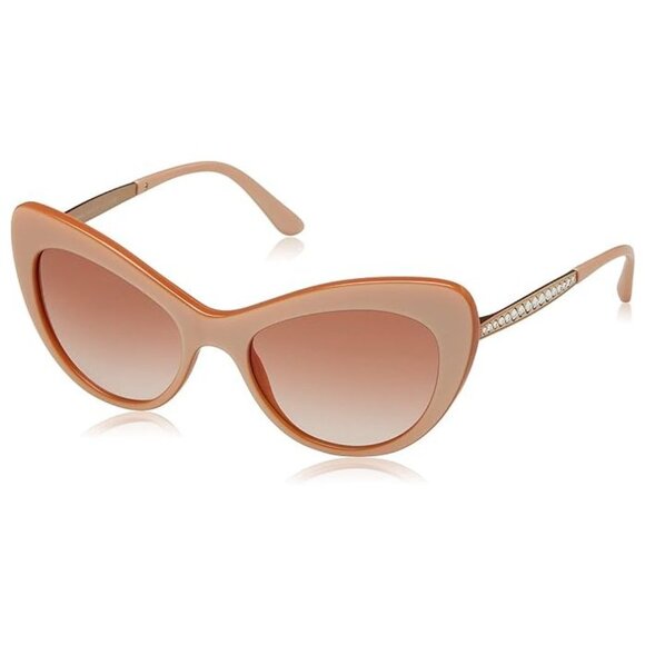 Dolce & Gabbana Accessories - NEW Dolce & Gabbana 52mm Pearly Cat Eye Crystal Inlay Rose Gold Ombre Sunglasses